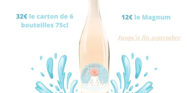 Promotion du mois de Septembre sur notre rosé gris POOL PARTY !