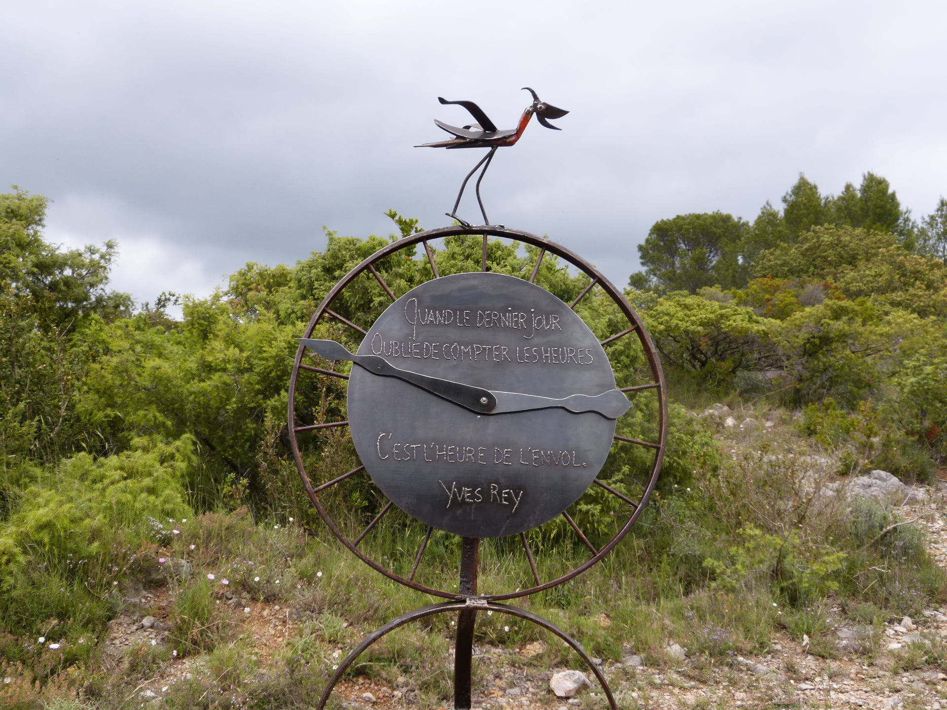 Inauguration de la nouvelle stèle du sentier des poètes
