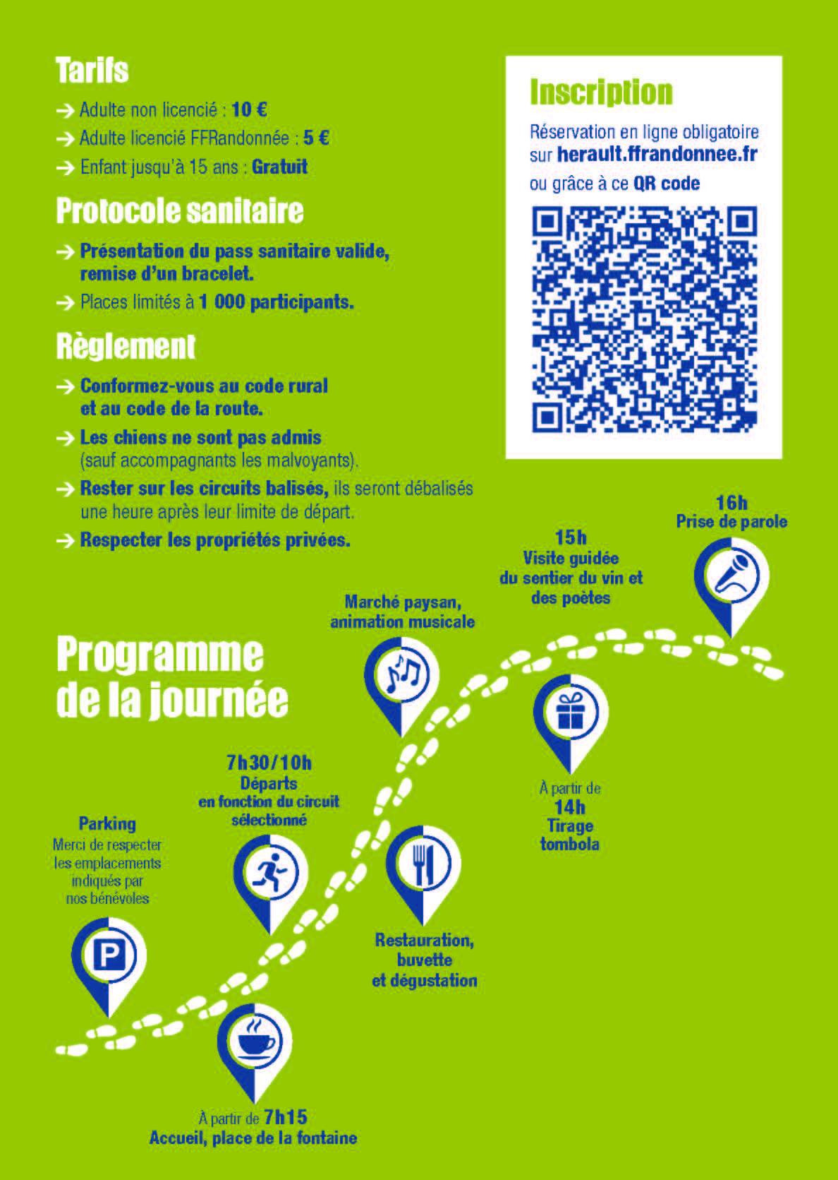 Fête départementale de la randonnée à Saint Saturnin le Dimanche 10 Octobre
